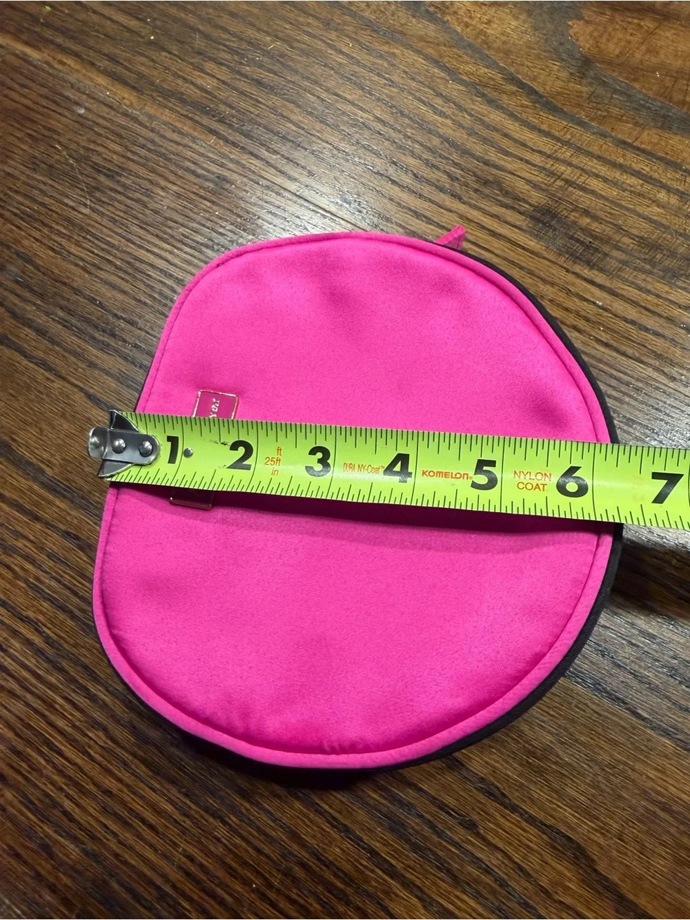 Prada Hot Pink Round Cosmetic Pouch 0209